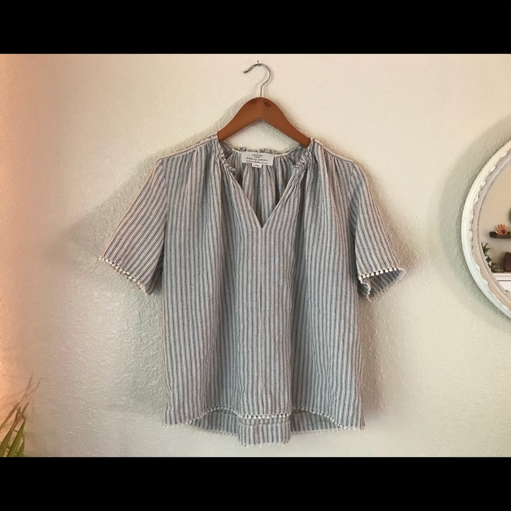 Striped Trovato-Birds of Paradis Shirt